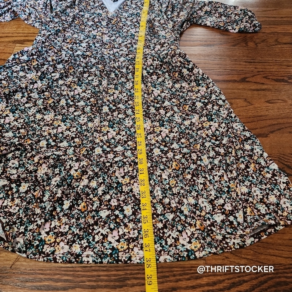 Torrid mini studio surplice tiered dress with pockets - Picture 4 of 9